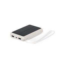 Batterie Solaire Personnalisable - Power Bank Dawson Matières : ABS Couleurs : naturel cadeau entreprise pas cher