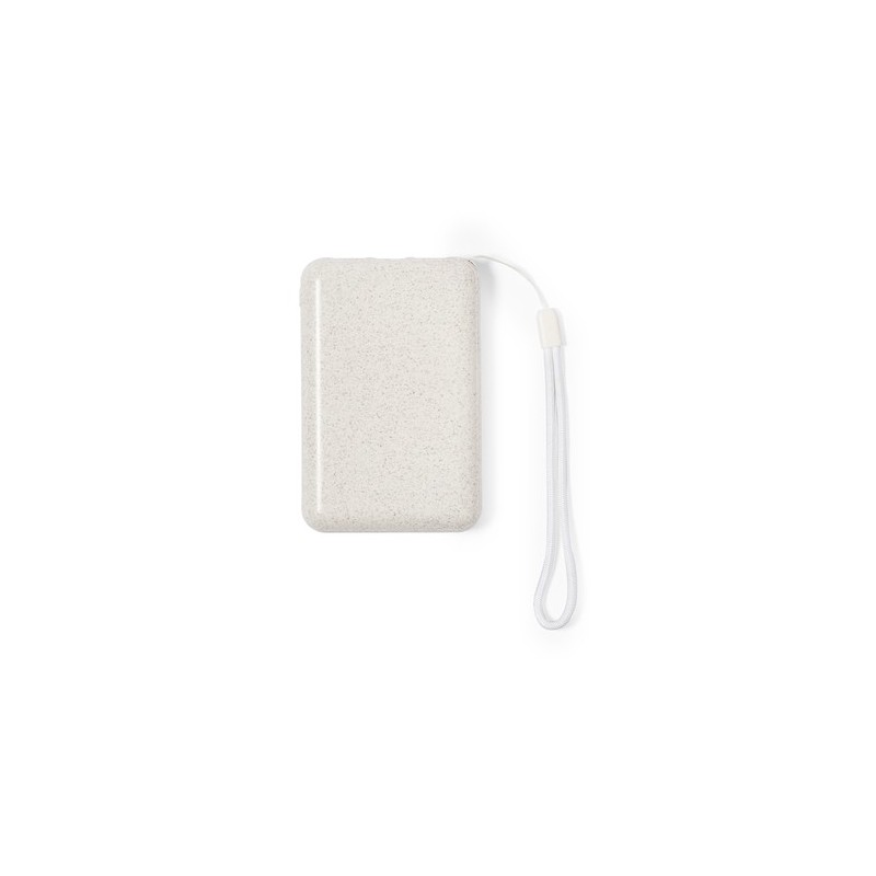Batterie Solaire Personnalisable - Power Bank Dawson Matières : ABS Couleurs : naturel goodies publicitaire événementiel