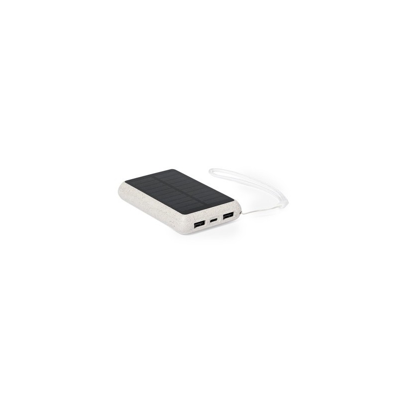 Batterie Solaire Personnalisable - Power Bank Dawson Matières : ABS Couleurs : naturel livraison express 24h 48h