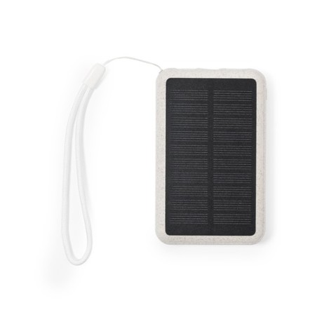 Batterie Solaire Personnalisable - Power Bank Dawson Matières : ABS Couleurs : naturel objet promotionnel éco-responsable
