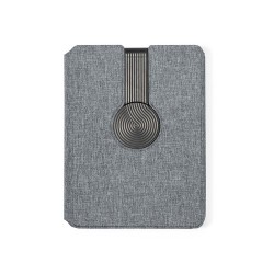 Bloc Notes Multifonction Éco-responsable avec Chargeur et Papeterie Morrison Matières : PET recyclé Couleurs : gris
