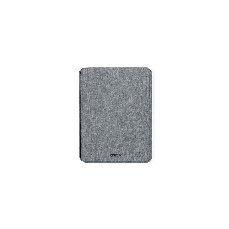 Bloc Notes Multifonction Éco-responsable avec Chargeur et Papeterie Morrison Matières : PET recyclé Couleurs : gris cadeau entre