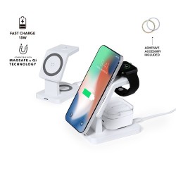Chargeur sans fil personnalisé 15W - Krastop Couleurs : blanc 2