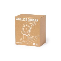 Chargeur sans fil personnalisé 15W - Krastop Couleurs : blanc goodies publicitaire événementiel