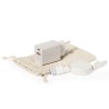 Set de Chargeurs Éco-responsables Personnalisés USB Pylot Matières : ABS Couleurs : naturel goodies publicitaire événementiel