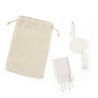Set de Chargeurs Éco-responsables Personnalisés USB Pylot Matières : ABS Couleurs : naturel personnalisation rapide en France