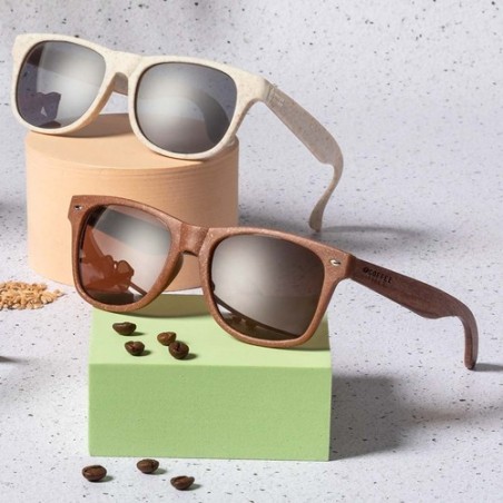 Lunettes de soleil s personnalisées avec protection UV - Prakay Matières : bois impression haute définition