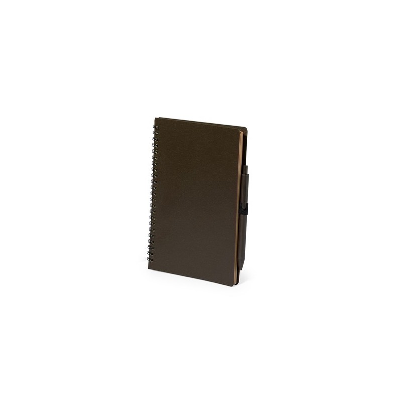 Cahier Éco-responsable Personnalisé avec Stylo - Alanna pas cher Matières : polypropylène (PP) Couleurs : marron cadeau entrepri
