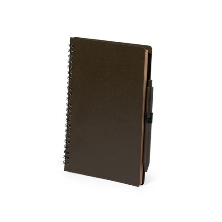 Cahier Éco-responsable Personnalisé avec Stylo - Alanna pas cher Matières : polypropylène (PP) Couleurs : marron cadeau entrepri