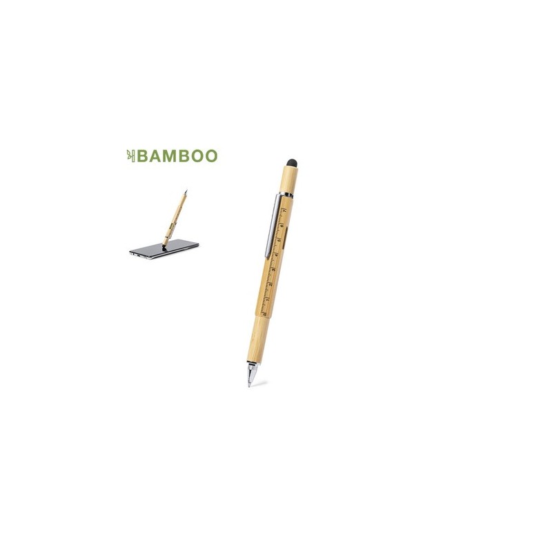 Stylo Éco-responsable Multifonction Personnalisé pas cher Rakars Matières : bambou
