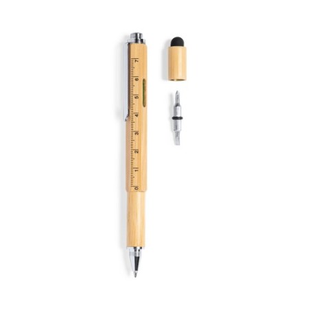 Stylo Éco-responsable Multifonction Personnalisé pas cher Rakars Matières : bambou impression haute définition