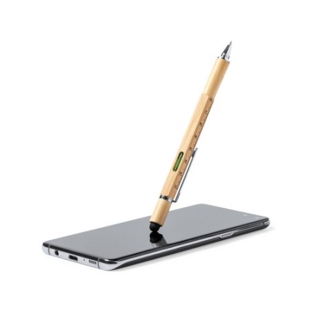 Stylo Éco-responsable Multifonction Personnalisé pas cher Rakars Matières : bambou marquage laser ultra précis