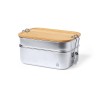Gamelle Personnalisée en Acier Inoxydable Recyclé Vickers pas cher Matières : bambou personnalisable avec votre logo