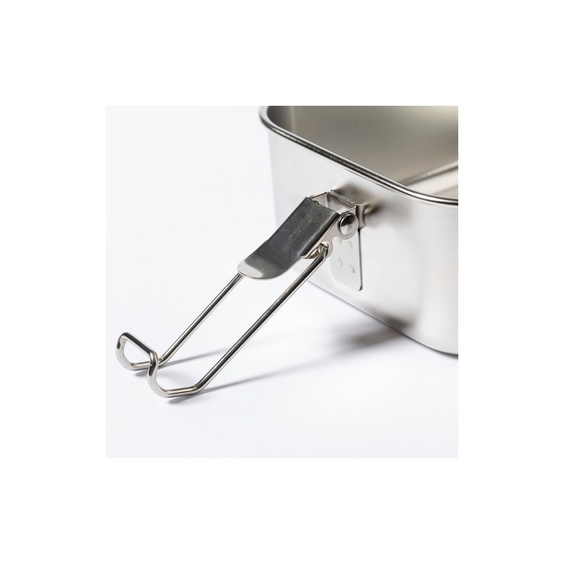 Gamelle Personnalisée en Acier Inoxydable Recyclé Vickers pas cher Matières : bambou marquage laser ultra précis