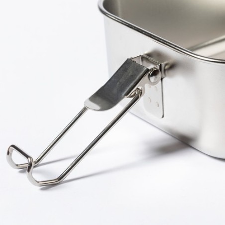 Gamelle Personnalisée en Acier Inoxydable Recyclé Vickers pas cher Matières : bambou marquage laser ultra précis