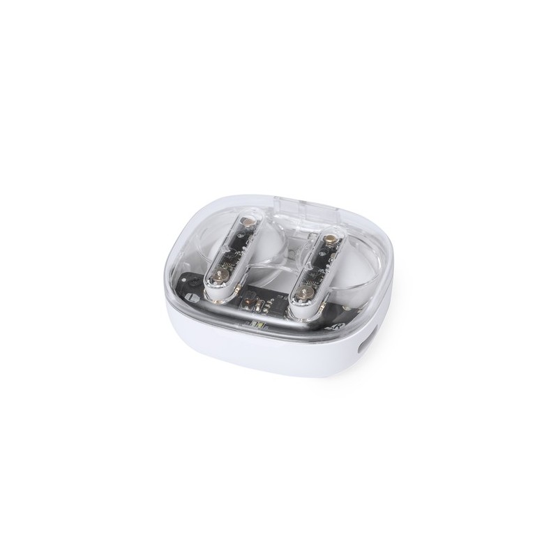 Écouteurs Bluetooth Ergonomiques Personnalisés pas chers - Webex Couleurs : blanc personnalisation rapide en France