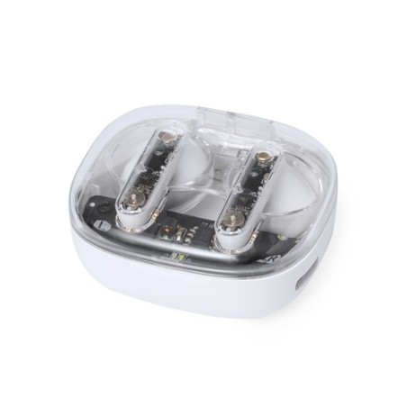 Écouteurs Bluetooth Ergonomiques Personnalisés pas chers - Webex Couleurs : blanc personnalisation rapide en France