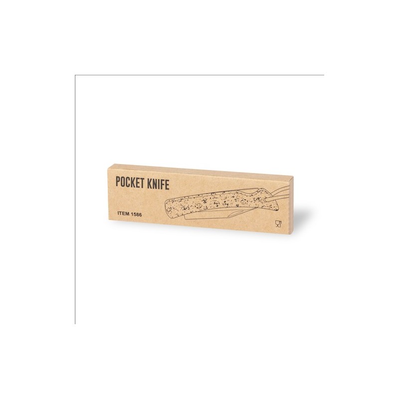Couteau de Poche Personnalisé - Sarper Matières : liège marquage laser ultra précis