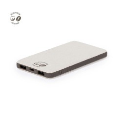 Batterie Éco-responsable Personnalisée 5000 mAh - Power Bank Mayer Matières : coton recyclé Couleurs : marron 2