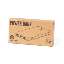 Batterie Éco-responsable Personnalisée 5000 mAh - Power Bank Mayer Matières : coton recyclé Couleurs : marron livraison express 
