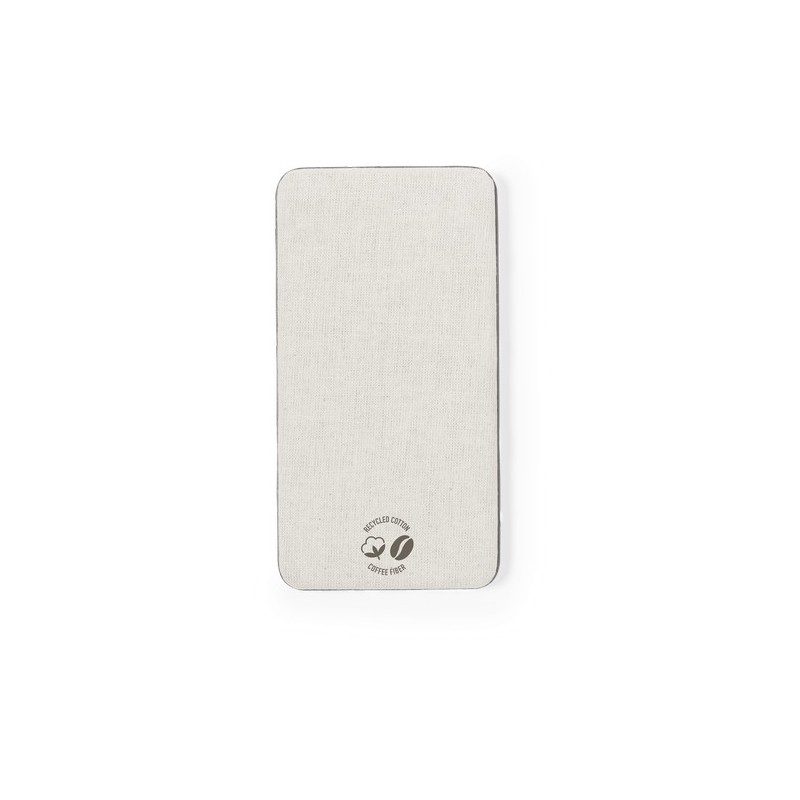 Batterie Éco-responsable Personnalisée 5000 mAh - Power Bank Mayer Matières : coton recyclé Couleurs : marron cadeau collaborate