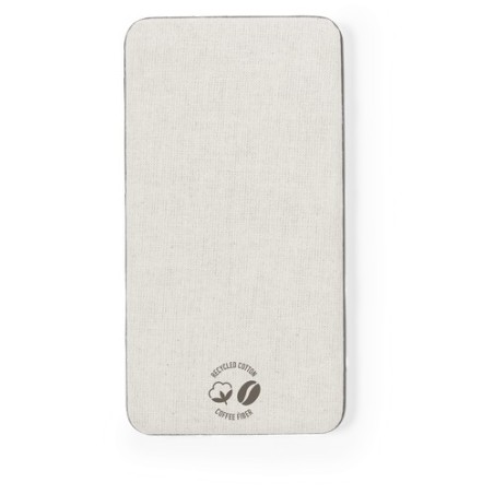 Batterie Éco-responsable Personnalisée 5000 mAh - Power Bank Mayer Matières : coton recyclé Couleurs : marron cadeau collaborate