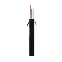 Set de Paille Personnalisée en Acier Inoxydable Pas Cher - Firux Matières : acier inoxydable 2