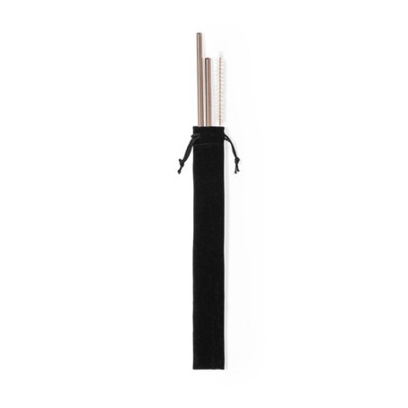 Set de Paille Personnalisée en Acier Inoxydable Pas Cher - Firux Matières : acier inoxydable personnalisable avec votre logo