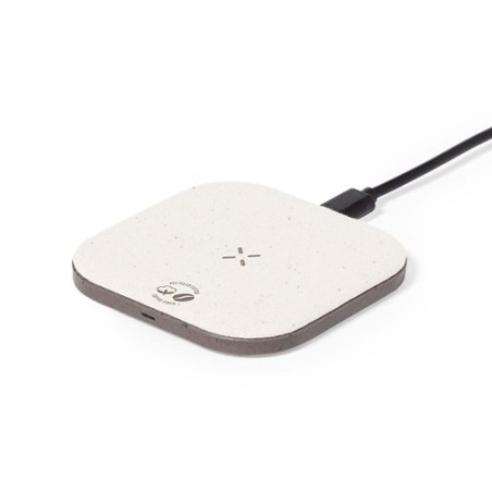 Chargeur Éco-responsable et Pratique Personnalisé pas cher - Griffin Matières : coton recyclé Couleurs : marron impression haute