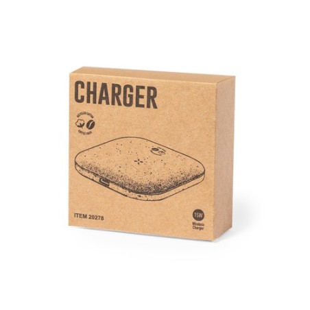 Chargeur Éco-responsable et Pratique Personnalisé pas cher - Griffin Matières : coton recyclé Couleurs : marron objet promotionn