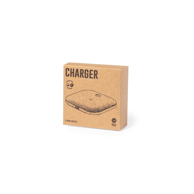Chargeur Éco-responsable et Pratique Personnalisé pas cher - Griffin Matières : coton recyclé Couleurs : marron cadeau collabora