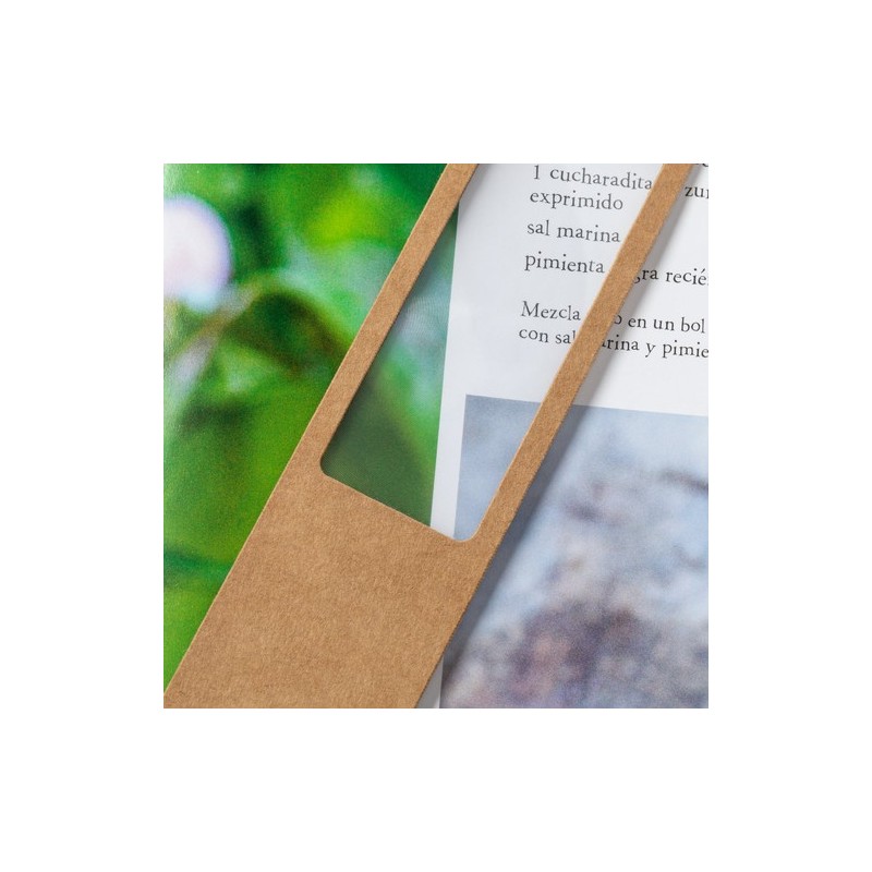 Loupe Éco-responsable de Marque Pages Publicitaires Kigan Matières : carton recyclé impression haute définition