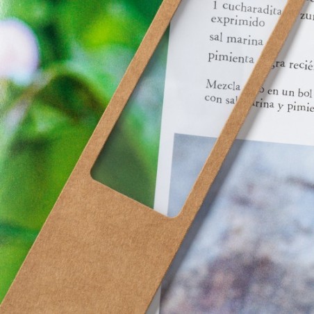 Loupe Éco-responsable de Marque Pages Publicitaires Kigan Matières : carton recyclé impression haute définition