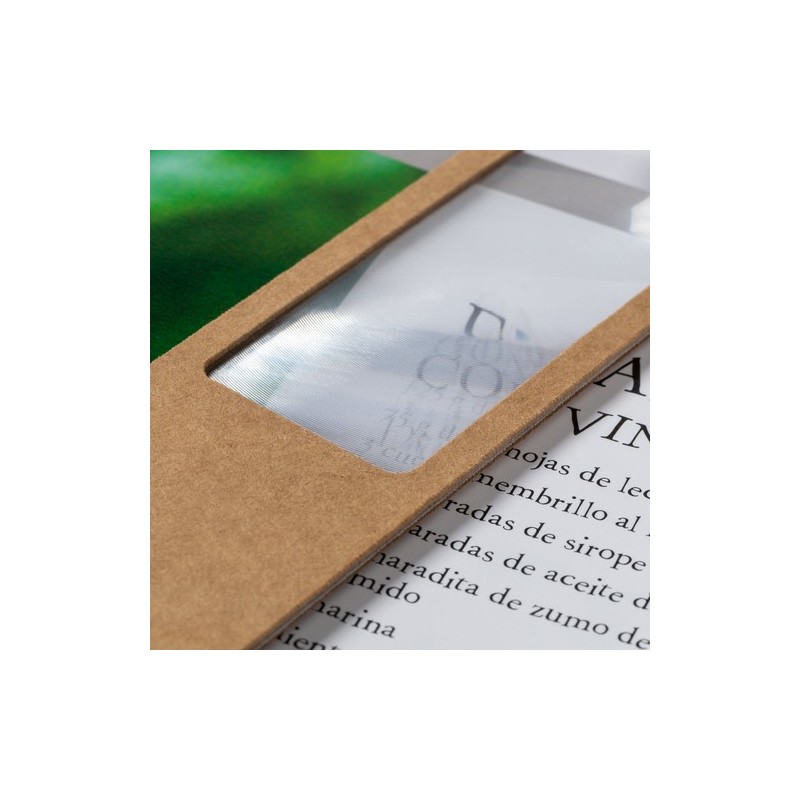 Loupe Éco-responsable de Marque Pages Publicitaires Kigan Matières : carton recyclé livraison express 24h 48h