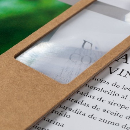 Loupe Éco-responsable de Marque Pages Publicitaires Kigan Matières : carton recyclé livraison express 24h 48h
