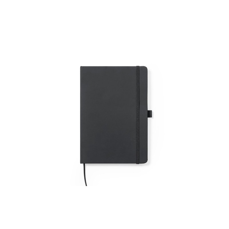 Bloc Notes Personnalisé Éco-responsable Xeria Matières : PU Couleurs : noir impression haute définition