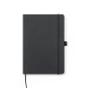 Bloc Notes Personnalisé Éco-responsable Xeria Matières : PU Couleurs : noir impression haute définition