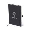 Bloc Notes Personnalisé Éco-responsable Xeria Matières : PU Couleurs : noir marquage laser ultra précis