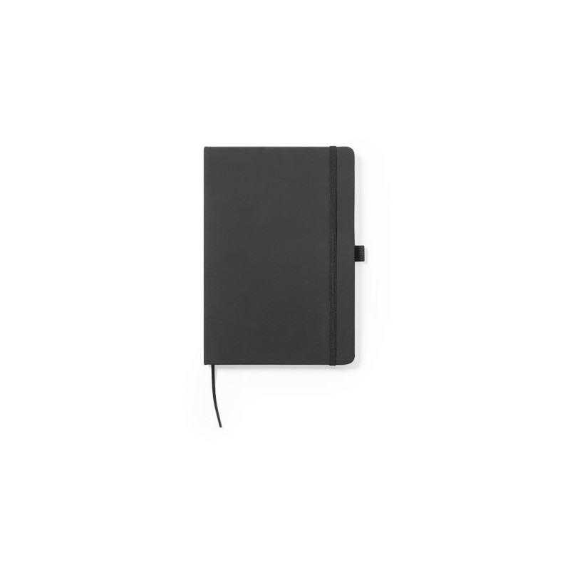 Bloc Notes Personnalisé Éco-responsable Xeria Matières : PU Couleurs : noir personnalisation rapide en France