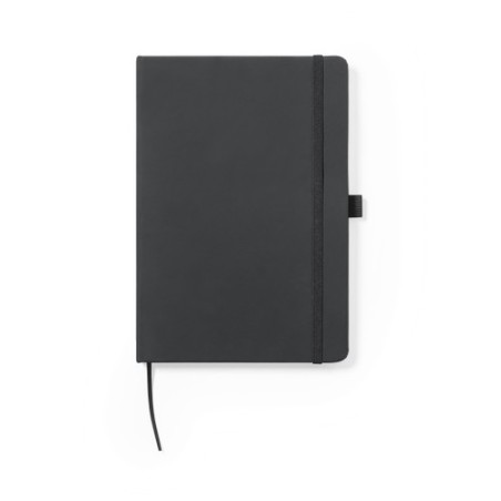Bloc Notes Personnalisé Éco-responsable Xeria Matières : PU Couleurs : noir personnalisation rapide en France