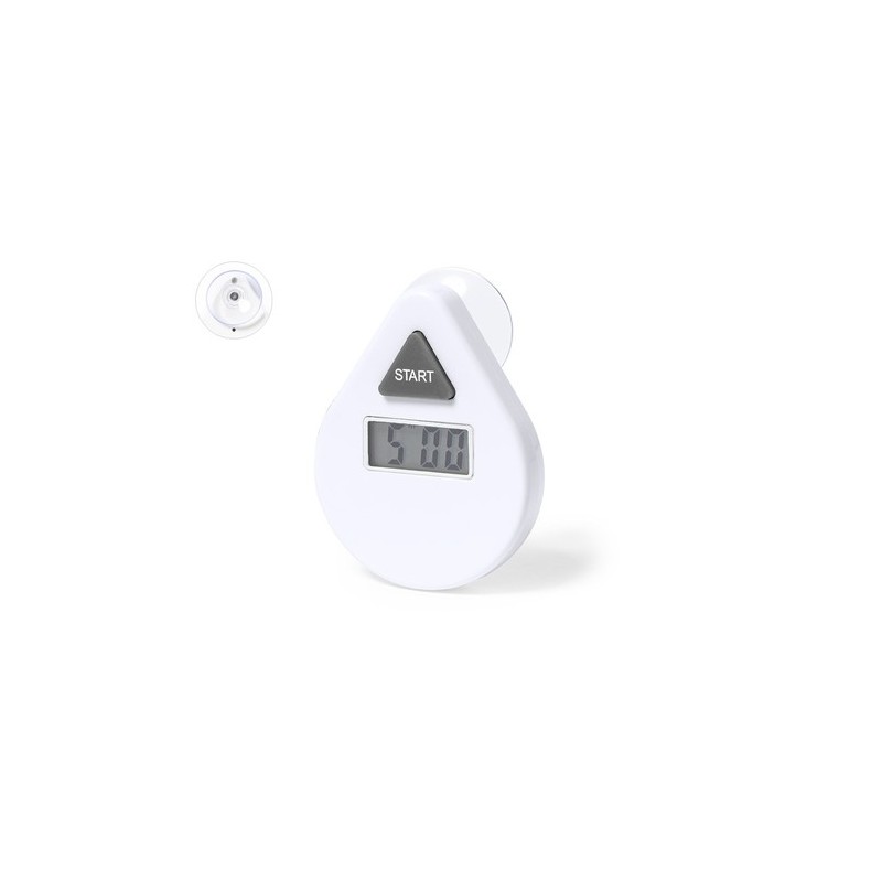 Minuteur Pratique et Durable Personnalisé pas cher Vorad Couleurs : blanc personnalisable avec votre logo