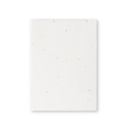 Bloc Notes Éco-responsable Ensemencé Personnalisé Zomek - Papeterie pas cher Couleurs : blanc
