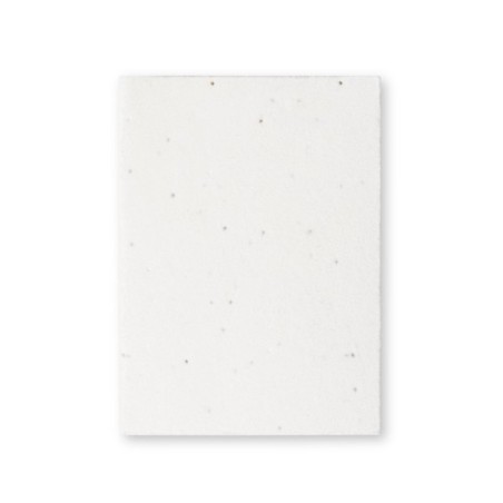 Bloc Notes Éco-responsable Ensemencé Personnalisé Zomek - Papeterie pas cher Couleurs : blanc