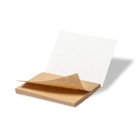 Bloc Notes Éco-responsable Ensemencé Personnalisé Zomek - Papeterie pas cher Couleurs : blanc cadeau entreprise pas cher