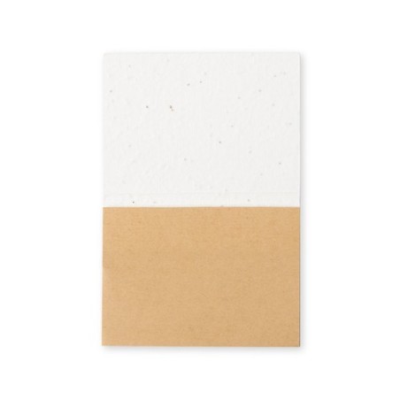 Bloc Notes Éco-responsable Ensemencé Personnalisé Zomek - Papeterie pas cher Couleurs : blanc goodies publicitaire événementiel
