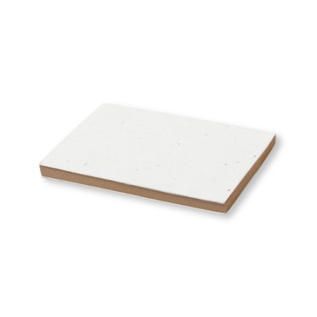 Bloc Notes Éco-responsable Ensemencé Personnalisé Zomek - Papeterie pas cher Couleurs : blanc impression haute définition