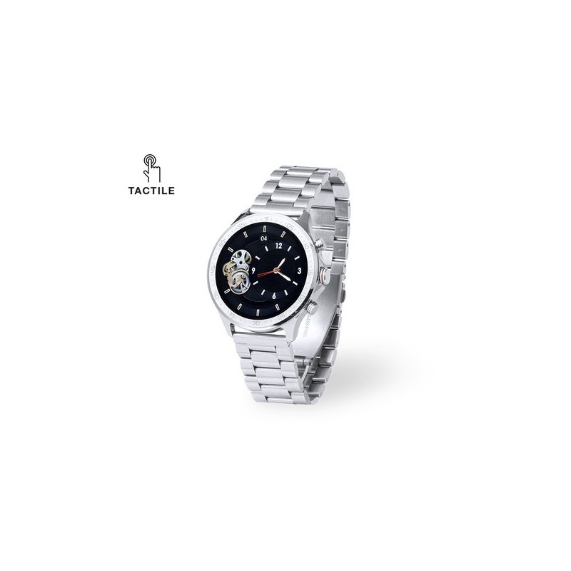 Montre Intelligente Personnalisée Éco-responsable Dant Matières : acier inoxydable Couleurs : argenté personnalisable avec votre