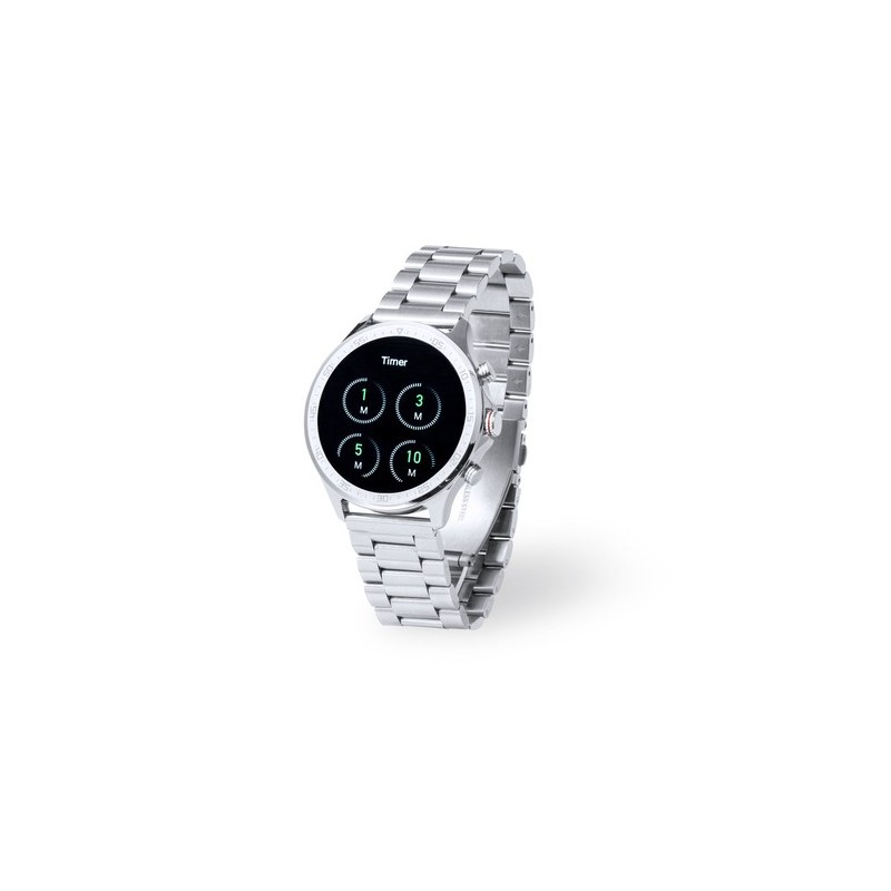 Montre Intelligente Personnalisée Éco-responsable Dant Matières : acier inoxydable Couleurs : argenté goodies publicitaire événe