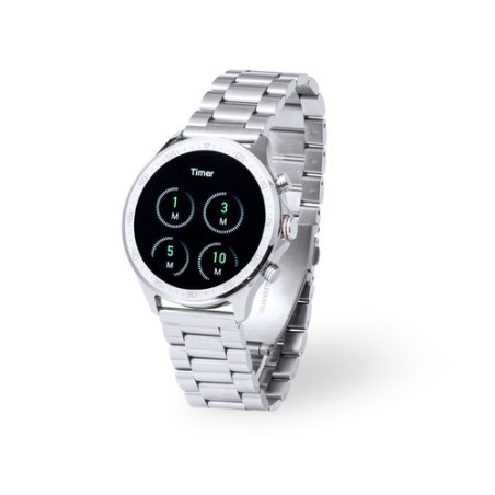 Montre Intelligente Personnalisée Éco-responsable Dant Matières : acier inoxydable Couleurs : argenté goodies publicitaire événe