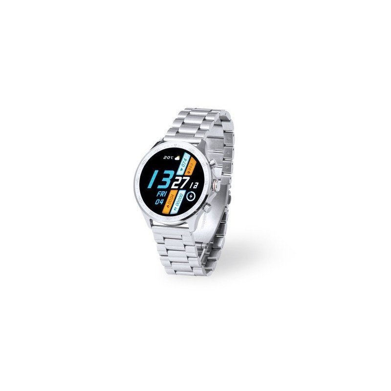Montre Intelligente Personnalisée Éco-responsable Dant Matières : acier inoxydable Couleurs : argenté impression haute définitio
